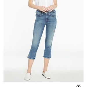 NYDJ Chloe Capri Jeans with Side Slits Size 10